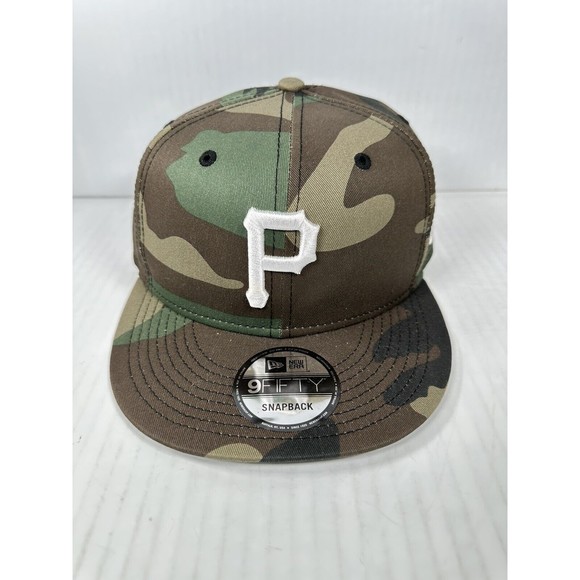 New Era 9FIFTY Pittsburgh Pirates SnapBack Camo MLB Adjustable Hat Cap BRAND NEW - Picture 1 of 4